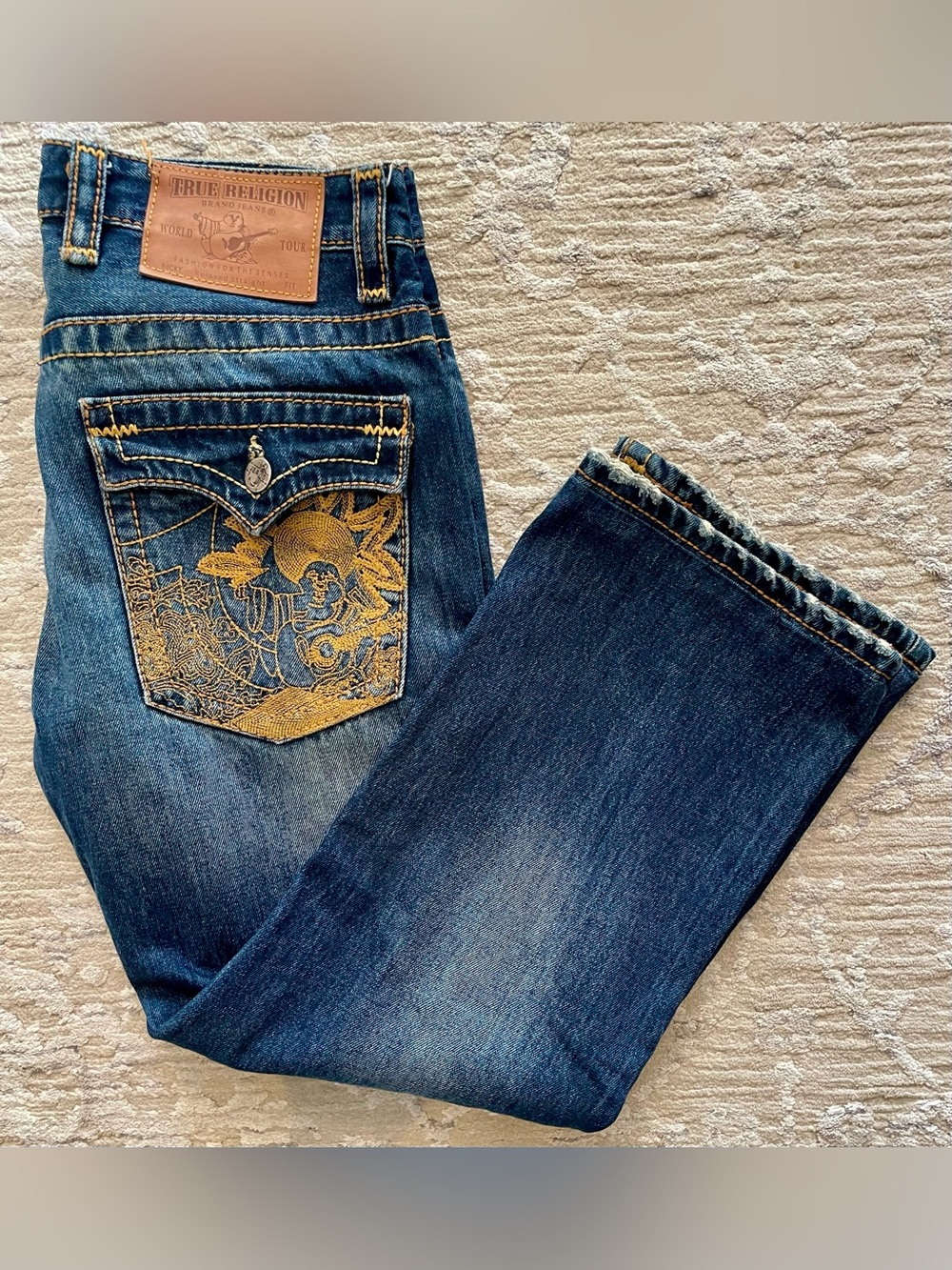 True Religion - all cotton blue jeans Size 32W x 25L